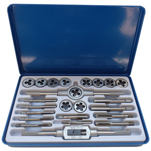 Zhengmao Hardware Tap Die Set 16 Piece Metric Thread Cutting Right Hand Hand <b>Tools</b> for Metal <b>Threading</b> Repair - Product Image 1