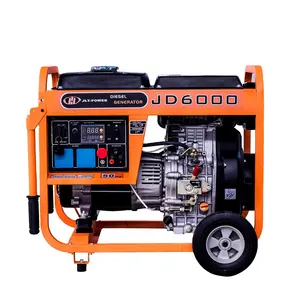 Generator diesel daya kecil rumah tangga portabel, 6KW 14HP