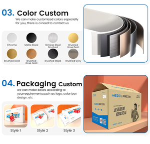 Hezee Tùy Chỉnh Quý Lần Lượt Vòi Nước Sang Trọng Thép Không Gỉ Nước Lạnh Treo Tường Vòi Nước Gốm Van Lõi Cho Máy Giặt - Product Image 5