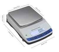 Balance de précision série MT 0,01g, grande plateau en acier inoxydable SS304, protection contre les surcharges, batterie rechargeable, balance économique