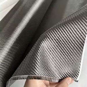 High Strength 3k 6k 12K T300 T600 400gsm 2x2 Twill Weave Lightweight Industry Use Carbon Fiber Fabric <b>Roll</b> - Product Image 4