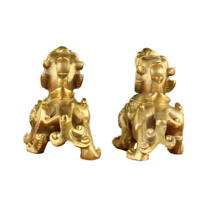 High Quality Pure Copper Home Decor Fengshui <b>Unicorn</b> Pixiu Brass Statue Metal Pixiu Desktop <b>Ornament</b> - Product Image 4