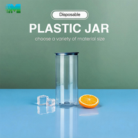 Pot en plastique transparent personnalisé avec couvercle à ouverture facile, prix d'usine, fabriqué au Sri Lanka