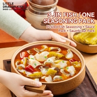 Wholesale ShooLoongkan Hot Pot Condiments Fermented Sour Spicy Fish Soup Base 150g Pickled Vegetable Fish Broth Instant Soup