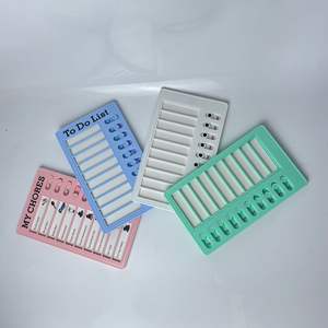 Wholesale Reusable My Chores Checklist Daily Planner Memo Plastic Board Chore Chart Responsibility Behavior for Kid - Product Image 4