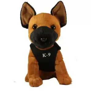 wholesale Simulation Belgian Malinois Stuffed Dogs with Custom Clothes Plush Toy