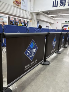 Recinzione pubblicitaria interna personalizzata 1.0m in poliestere/PVC/Mesh pieghevole eco-friendly linea di Guardrail per attività - Product Image 2