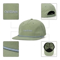 Casquette Snapback Unisexe Personnalisée de Haute Qualité, Tissu en Nylon, Broderie Manuelle Premium, Casquette Trucker Légère et Décontractée