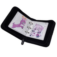 Porte-cartes miniature personnalisé avec logo, 1 poche, en cuir PU, avec sangle de poignet pour cartes de jeu
