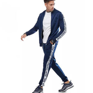 Gym Joggers Training Slim Fitted Mens Plain Jogging Suit Design Your Own logo <strong>Tracksuit</strong> - Product Image 5