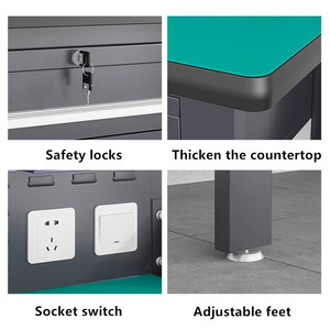 Heavy-Duty công nghiệp workbenches ngăn kéo kim loại bền công cụ Xe đẩy cho hội thảo cho máy khung cơ khí điện tử - Product Image 5