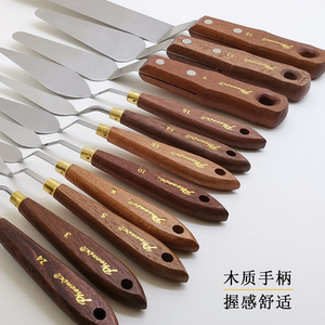 Cuchillo de pintura Hz con mango de madera, números 9, 10, 11, herramientas de pintura artística para raspar texturas con pintura al óleo - Product Image 5