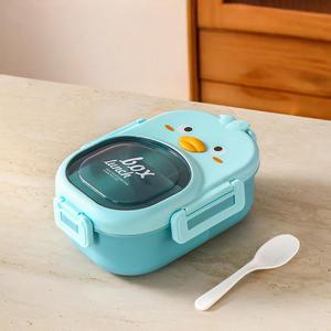 กล่องข้าวพลาสติกลายการ์ตูนน่ารัก ขนาด 1200 มล. พร้อมช้อนส้อม ปลอดสาร BPA ป้องกันการรั่วซึม มี 3 ช่อง สำหรับ<span class=keywords><strong>เด็ก</strong></span> - Product Image 3