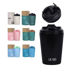 แก้วกาแฟสแตนเลสเก็บความร้อนขนาด 12 ออนซ์ ขายดี พกพาสะดวกสำหรับใช้ในรถยนต์ ขนาด 8 ออนซ์ ของชำร่วยงานปาร์ตี้ พร้อมโลโก้ตามสั่ง - Product Image 2