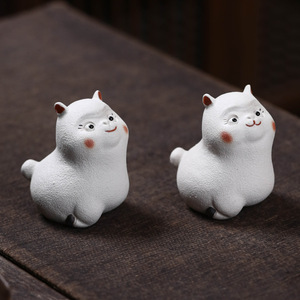 Purple Grit <b>Tea</b> Pet Cat Sculpture Lead Free For Kung Fu <b>Tea</b> <b>Set</b> Ornament - Product Image 1
