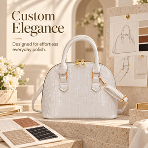 Sac à main élégant en cuir PU croco brillant avec poignée supérieure pour femme, idéal pour le quotidien, le travail, <span class=keywords><strong>les</strong></span> voyages, sac bandoulière, logo personnalisé, vente en gros - Product Image 1