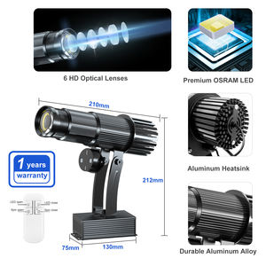 Proyector de Gobo Giratorio con Logotipo Personalizado, TMUT 35W IP20, LED Impermeable de Aleación de Aluminio, 8500K, Luces Publicitarias - Product Image 3