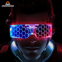 Gafas LED de Acrílico con 7 Colores Cambiantes, Estilo Cyberpunk, Económicas, Populares, para Fiestas de Música y Baile en Bares y Discotecas