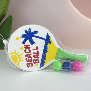 Raqueta de Playa de Madera con Logotipo Personalizado, Raqueta de Tenis de <span class=keywords><strong>Arena</strong></span> Portátil para Exteriores, Regalo Deportivo, Juguetes de Pelota de Playa - Product Image 6