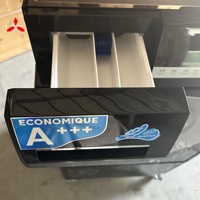 Lave-linge frontal entièrement automatique à tambour avec fréquence variable et 15 programmes de lavage silencieux avec écran LED