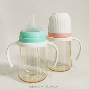 Biberón de PPSU de Cuello Ancho de 240 ml Personalizado de Fábrica, Biberón de PPSU Libre de BPA con Asa para Alimentación de Bebés - Product Image 2
