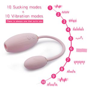 OEM Double Functional Adult Clitoral Nipple Sucking Stimulator <b>Vibrator</b> 10 Speed Sucking 10 Frequency <b>Vibration</b> Food Grade - Product Image 4