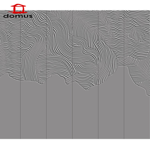 Panneaux muraux décoratifs contemporains haut de gamme en composite bois-plastique, design texturé 3D sculpté, pour appartement et salle à manger - Product Image 6