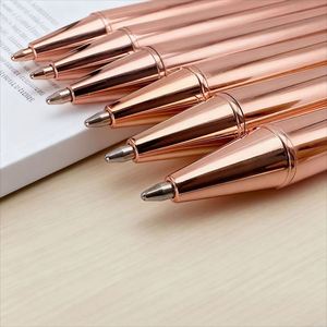 Rose <b>Gold</b> and Silver High-End Metal Ballpoint With Logo Elegant Signature Custom <b>Pen</b> Suitable for Corporate Gifts - Product Image 2