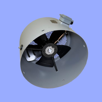 Ventilateur de refroidissement électrique à roulement à billes, ventilateur axial à conduit G225A OEM pour applications industrielles, rotor externe VFD à fréquence variable
