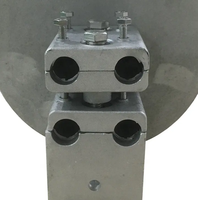 Caja de empalme impermeable con cierre de empalme de fibra óptica de Metal para montaje de torre de poste de Cable aéreo ADSS OPGW Compatible con 5G 4G GSM SDK