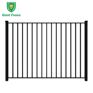 Valla de hierro forjado gris, paneles decorativos de piquete fáciles de montar, malla de acero galvanizado, seguridad para el hogar, granja, <span class=keywords><strong>piscina</strong></span>, valla baja - Product Image 1