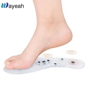 Semelles intérieures confortables en gel <span class=keywords><strong>magnétique</strong></span> d'acupuncture avec semelles antidérapantes pour chaussures - Product Image 2