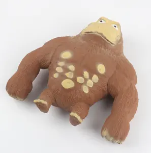 Baru Kreatif Lucu Figur Monyet Licin Elastikorps Gorilla Pereda Stres Mainan Remas untuk Anak-anak Dewasa