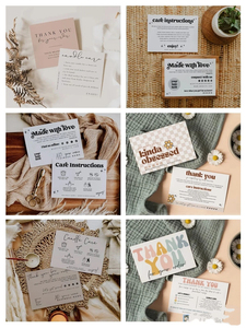Carte <span class=keywords><strong>de</strong></span> visite personnalisée sur mesure, carte <span class=keywords><strong>de</strong></span> remerciement pour les instructions d'entretien des bougies blanches, reliure parfaite, couverture rigide, papier offset <span class=keywords><strong>de</strong></span> qualité - Product Image 3