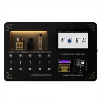 Distributeur de parfum intelligent 100 ml, conforme ADA, écran tactile, mural, avec réseau 4G et SDK