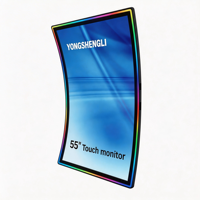 Nuevo Monitor de Juegos con Pantalla Táctil DVI Inteligente de 10 Puntos, de 21.5", 23.8", 27", 32", 43", 49", 55", para Gabinete de Juegos Vertical, Plano/Curvo