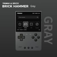 Console de jeu portable Trimui Brick Hammer avec écran de 3,2 pouces, système Linux, fabrication de précision CNC, corps entièrement métallique
