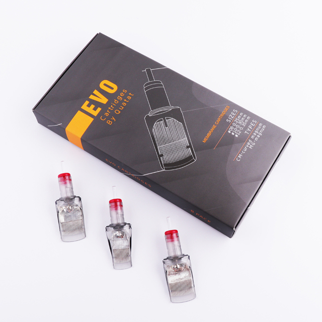 Disposable Stainless Steel 0.35mm Diameter 2.5mm Length 8 Pcs/Box 100% EO Gas Sterilized Tattoo Needles Cartridge for Body Art
