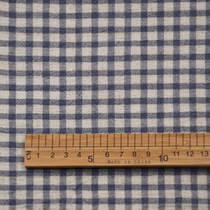 Classico piccolo controllo cotone lino plaid tessuto lavato <span class=keywords><strong>sabbia</strong></span> per abiti camicie pantaloni - Product Image 3