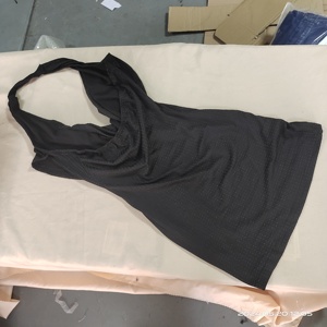 SML primavera nuova moda donna stile europeo e americano Sexy collo pendente taglio basso aperto retro aderente avvolto abito Hip - Product Image 6