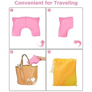 Bambini Scherza il Bambino Pieghevole Pastiglie di Viaggio sedile del water Portatile Riutilizzabile Sedile del Water Per Potty Training di Sicurezza toilet seat Covers - Product Image 5