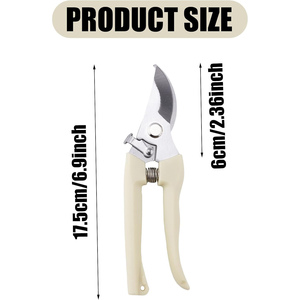 Ciseaux pour plantes de 6 pouces Outils de coupe Ciseaux de jardinage à main Sécateur Bypass Sécateur à lame incurvée en acier inoxydable - Product Image 2