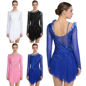 ชุดสเก็ตลีลาสำหรับผู้หญิง ชุดเต้นรำสำหรับการแสดงบนเวที การแสดงสเก็ตน้ำแข็ง ชุดฝึกซ้อมเต้นรำ ชุดสำหรับการแข่งขันเต้นรำ - Product Image 1