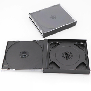 SUNSHING Étuis CD épais de 24 mm, capacité de 2 à 6 disques CD/DVD, boîte à bijoux noire de grande capacité, multi-PS, boîtes transparentes pour jeux de DVD - Product Image 5