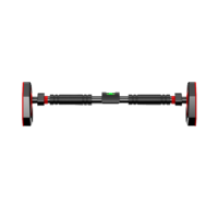 Barra de dominadas ajustable para puerta sin instalación, barra de dominadas para gimnasio en casa con medidor de nivel para entrenamiento de fuerza para adultos