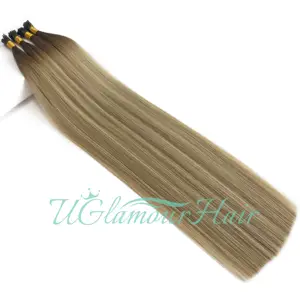 Raw Online Shopping Thick End Free Sample Shiny Soft Keratin Extensions Human Hair