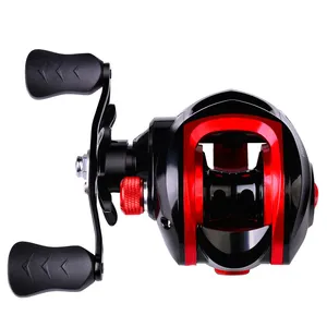 Nouveau rapport de vitesse Baitcasting 7.2:1 moulinets de pêche Baitcaster 10kg Max glisser tambour moulinet basse coulée leurre métal bobine roue d'eau salée