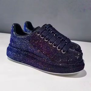 Tendance 2025 : Baskets décontractées personnalisées pour hommes, en cuir véritable et maille, souples, rehaussantes, avec diamants, style rétro - Product Image 6