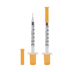 1ml Medical Disposable <strong>Insulin</strong> Injection Sterile Safety Syringe with Orange Top - Product Image 3