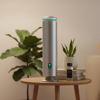 Diffuseur d'huiles essentielles LED de table, diffuseur de parfum sans eau en aluminium de luxe, décoratif